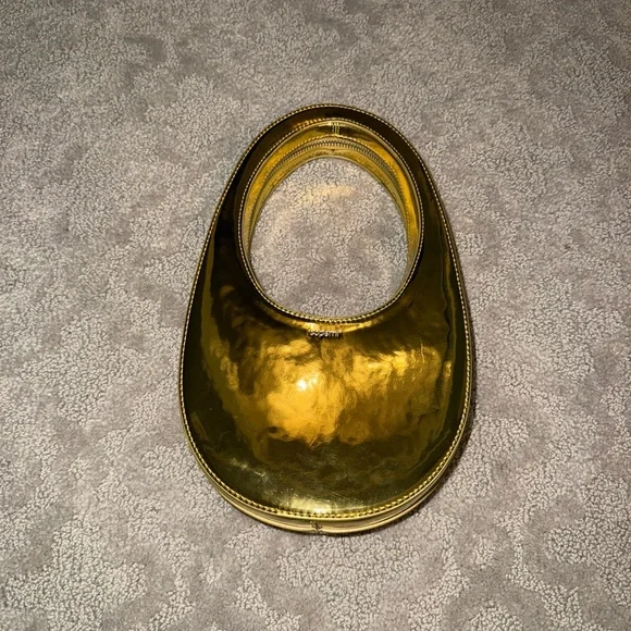 Coperni Mini Swipe Mirrored Metallic Gold Tote Bag - Picture 6 of 12